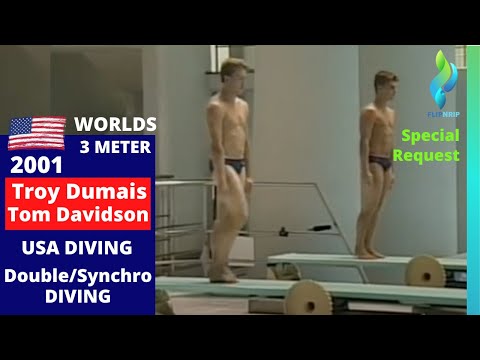 2001 Troy Dumais and Tom Davidson Mens USA Diving 3 Meter Double Diving