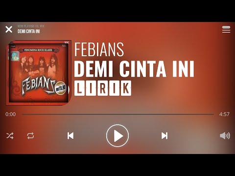 Febians - Demi Cinta Ini [Lirik]