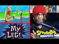 MY LEG Spongebob Squarepants Reaction