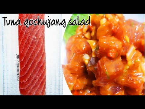Tuna gochujang salad | Spicy fresh tuna salad
