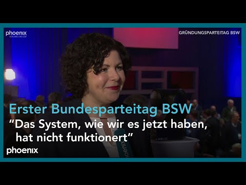 Bundesparteitag BSW: Amira Mohamed Ali im Interview, 27.01.24