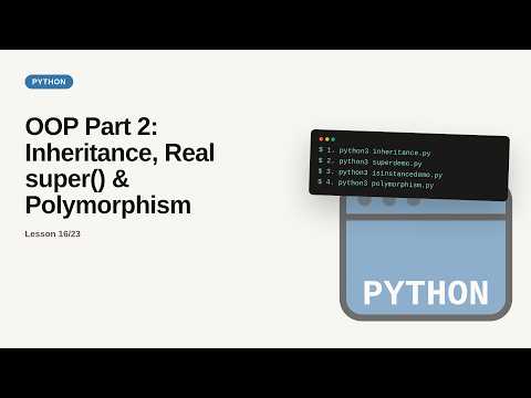 Python Web Development Basic Series Oop Part 2 Inheritance Real Super Polymorphism
