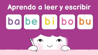 Aprender a leer las sílabas ba be bi bo bu