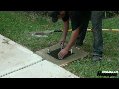 How to Install a Basketball Hoop Anchor -  Part 1 - Mega Slam Hoops® Basketball System