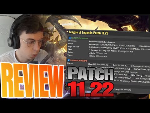 Caedrel's Opinion on 11.22 Patch Notes