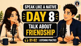 Speak Like a Native | Day 8 | Talk About Friendship | B1-B2 Listening Practice