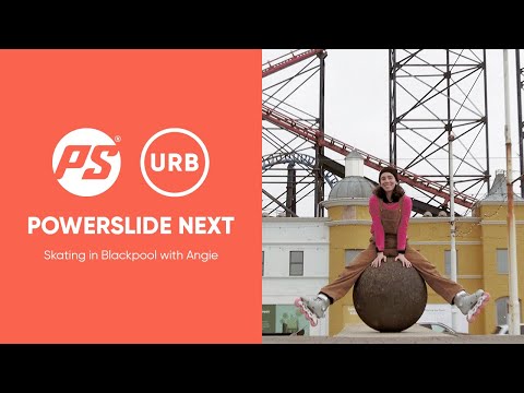 Skating in Blackpool on the Next SL Pink 80 - Angie Cuesta