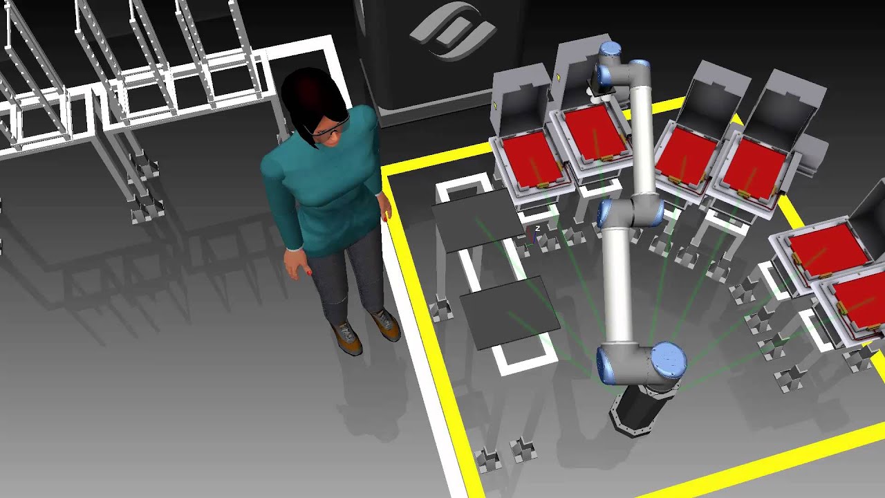 Robotics simulation with Universal Robots UR10