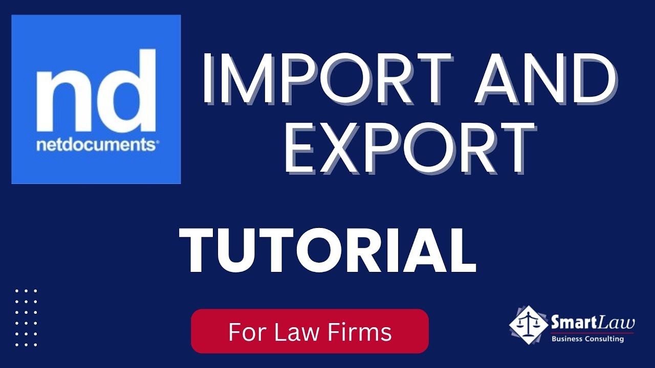 NetDocuments - Easy Import and Export