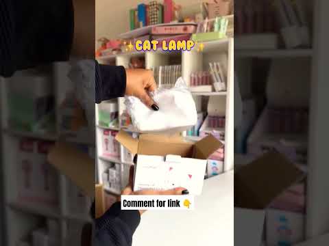 Most viral cat lamp😍😱 #catlover #lamp #ledlights #led #trendingshorts #shortsviral #cat #cats #yt