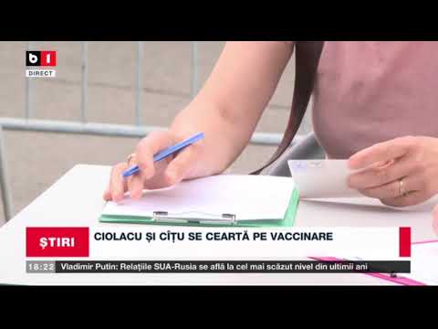 CIOLACU SI CITU SE CEARTA PE VACCINARE - CIOLACU: FLORIN CITU A PIERDUT PARIUL CU VACCINAREA_StiriB1