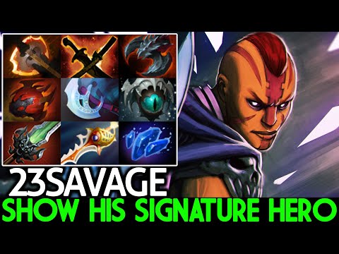 23SAVAGE [Anti Mage] Top Pro Carry SEA Show his Signature Hero Dota 2
