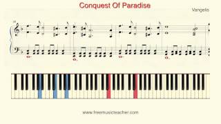 How To Play Piano: Vangelis "Conquest Of Paradise" Piano Tutorial by Ramin Yousefi
