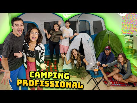 TRANSFORMAMOS NOSSA SALA EM UM CAMPING PROFISSIONAL! - MUITO LOUCO!