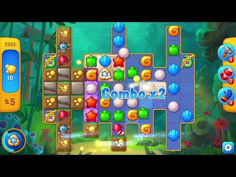 Fishdom Level Super Hard Level 2552 in 12 moves