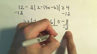 Solving Absolute Value Inequalities, MORE Examples - Example 2