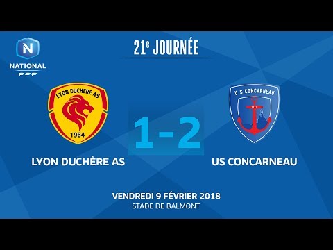 J21 : Lyon Duchère AS - US Concarneau (1-2), le replay I FFF 2018