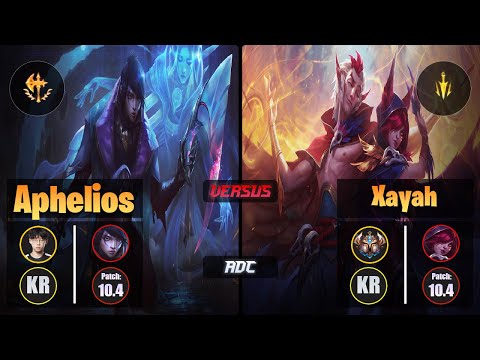 Zenit APHELIOS (ADC) [Conqueror] VS XAYAH - Challenger KR Patch 10.4