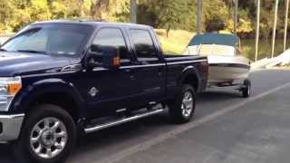 preview picture of video 'Launching A Boat In Knights Landing California Via Ford F350 10-16-13'