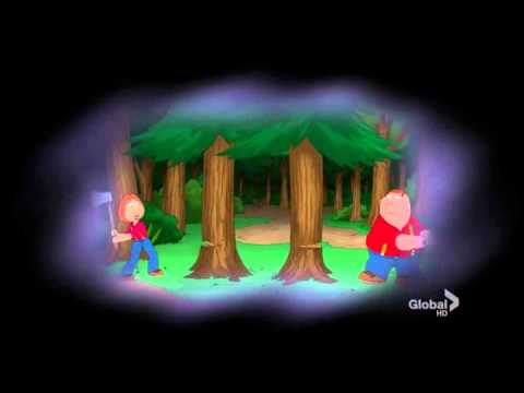Peter and Lois chopping wood - Family Guy S10E22