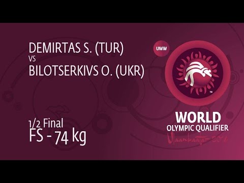 1/2 FS - 74 kg: S. DEMIRTAS (TUR) df. O. BILOTSERKIVS (UKR), 4-0