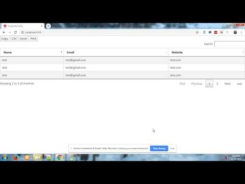 Angular Datatable Working Example