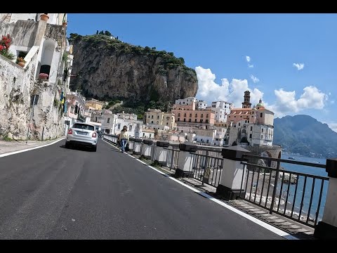 Italy Bicycling: VietriSulMare to Positano and back 4K