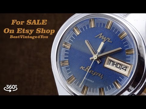 Luch Rare Chunky Soviet Electronic-Mechanical Hybrid Quartz Watch From 70s - For SALE on Etsy