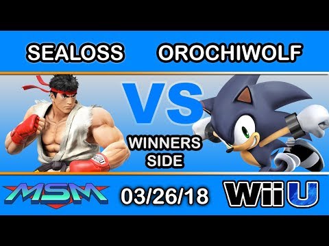 MSM 139 - SeaLoss (Ryu) Vs. Orochiwolf (Sonic) Winners Side - Smash 4
