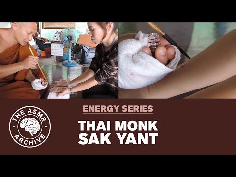 Thai Monk Performs a Sak Yant Tattoo Blessing | Unintentional ASMR