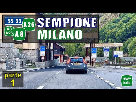 4K - SEMPIONE - MILANO | SS33 A26 A8 | REAL TIME parte 1
