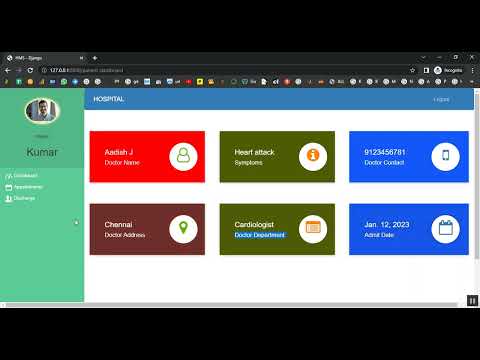 Patient Appointment Doctor Allocation System in Django Python