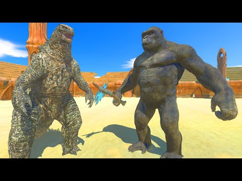 Godzilla VS King Kong At The Arena - Animal Revolt Battle Simulator