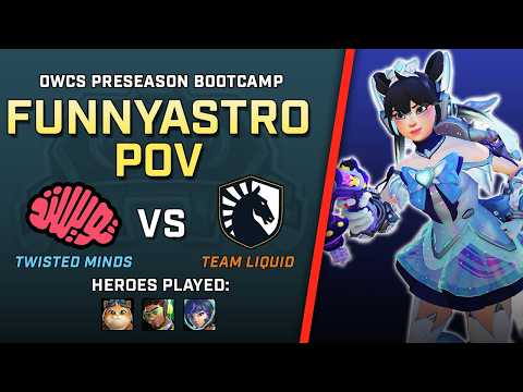 [ FunnyAstro ] The GOAT Main Support | Twisted Minds vs Team Liquid | OWCS Preseason Bootcamp