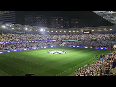 Slovan Bratislava - Midtjylland 3:2 postup do Ligy majstrov Hymna 28.8.2024
