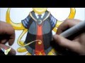 Copic speed draw Koro sensei from Assassination ...