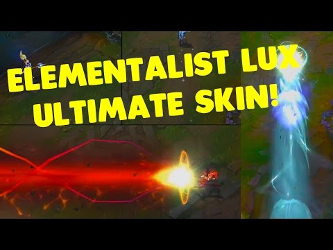 LoL Elementalist Lux Gameplay Spotlight - ULTIMATE SKIN!