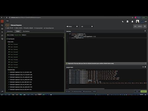 Python Tribonacci Sequence Codewars 6kyu