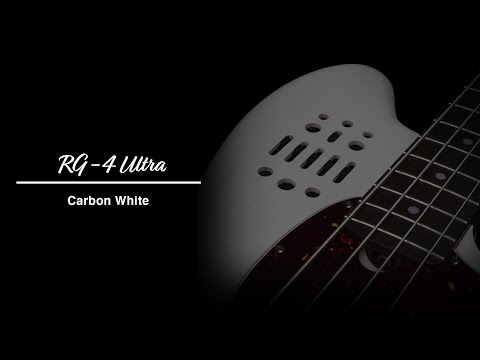 The Godin RG-4 Ultra Carbon White  wired for sound  the only bass you\'ll ever need.