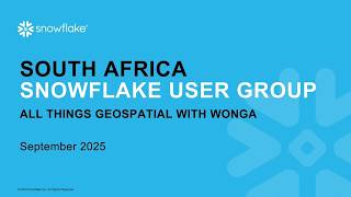All Things Geospatial with Wonga