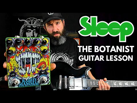 Matt Pike Sleep Guitar Lesson & TAB - The Botanist - C Standard Tuning