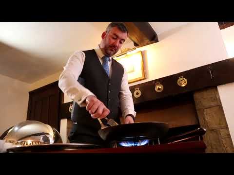 Steak Diane flambéed table-side