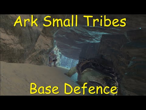 Ark pvp and base defence : small tribes : double bear cave