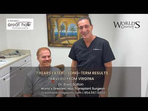 Dr. Brett Bolton's MaxHarvest Plus - 5 -Year Hair Transplant Update with Dr. Zafran