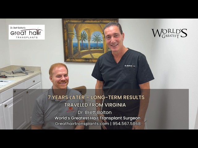Dr. Brett Bolton's MaxHarvest Plus - 5 -Year Hair Transplant Update with Dr. Zafran