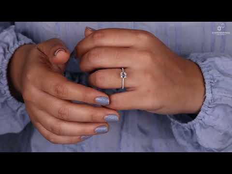 1.0 - 3.0 CT Asscher Cut Lab Grown Diamond Pave Engagement Ring, Lab Created Diamond Wedding Ring