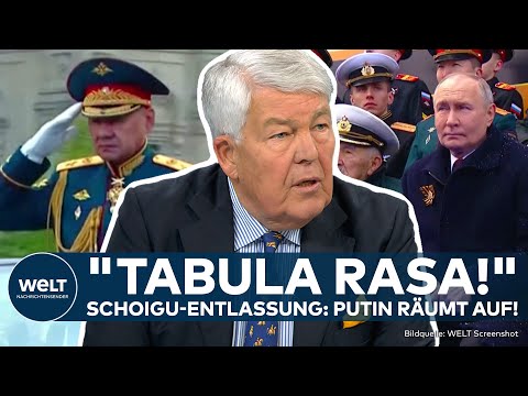 UKRAINE-KRIEG: Putin entlässt Verteidigungsminister! "Nichts Verwerfliches!" Aufräumen im Kreml