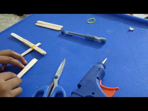 How to make a trigger gun with ice cream sticks| IDEALOGY|SHRENIK KN