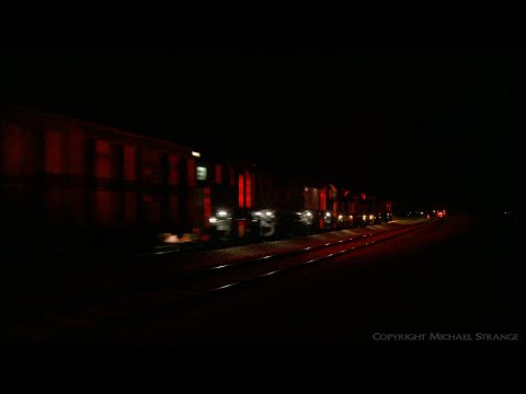 5MP9 SCT Freight Train With CSR014 At Night (4/11/2021) - PoathTV Australian Trains & Railways