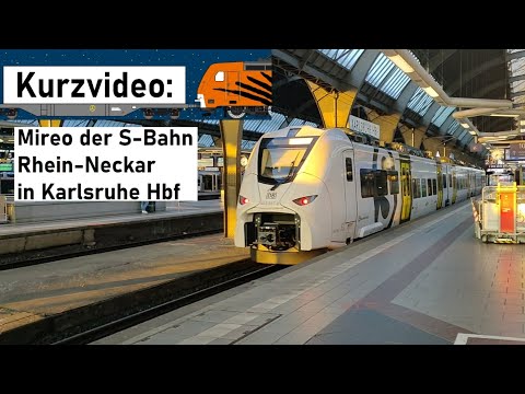 Kurzvideo: S-Bahn Rhein-Neckar Mireo in Karlsruhe Hbf